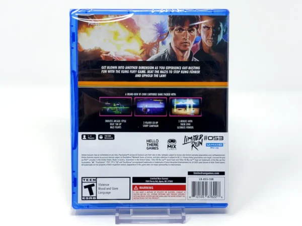 Parte trasera de Kung Fury: Street Rage (Ultimate Edition) (USA) (Limited Run) (Precintado) para PlayStation 5, edición NTSC USA