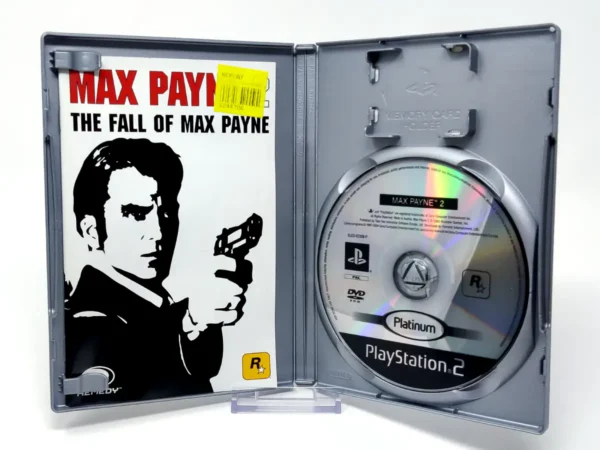 Parte trasera de Max Payne 2: The Fall of Max Payne (ITA) (Platinum) (Rebajado) para PlayStation 2, edición PAL Italia