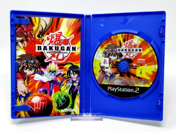 Interior del juego Bakugan: Battle Brawlers (ESP) para PlayStation 2 con disco y manual