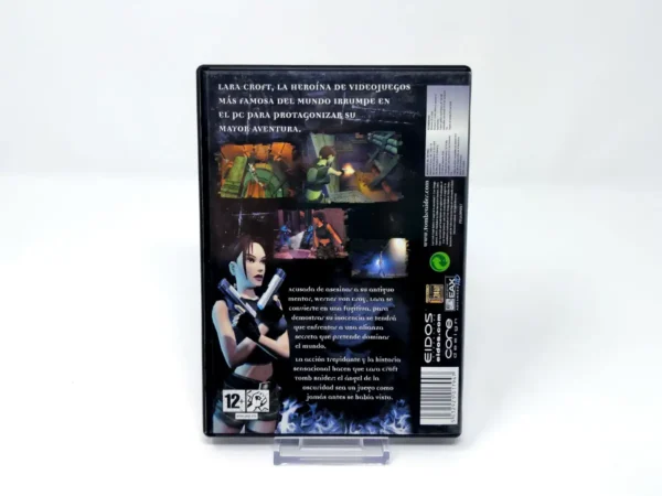 Parte trasera de Lara Croft Tomb Raider: El Ángel de la Oscuridad (ESP) para PC, edición PAL España