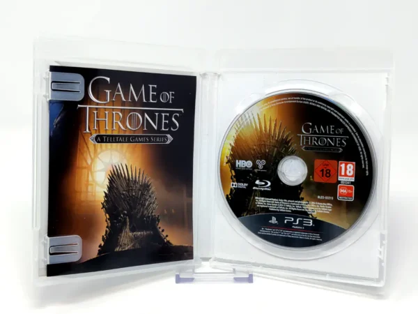 Interior del juego Game of Thrones: A Telltale Games Series (ESP) para PlayStation 3 con disco y manual