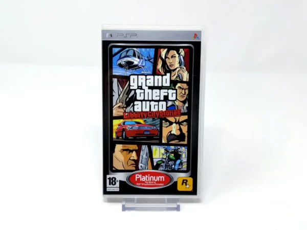 Portada de Grand Theft Auto: Liberty City Stories (UK) (Platinum) (Rebajado) para PSP, edición PAL UK, de segunda mano