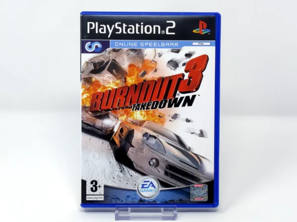 Portada de Burnout 3: Takedown (HOL) para PlayStation 2, edición PAL Holanda, de segunda mano