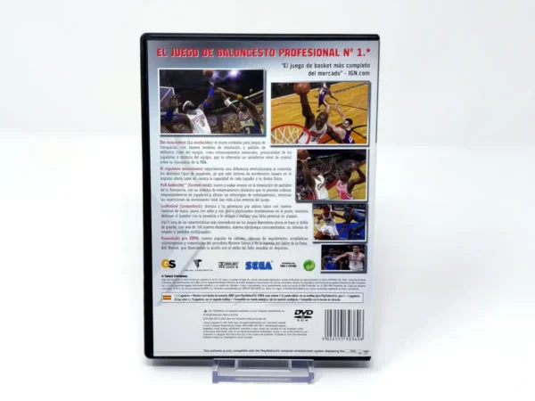 Parte trasera de ESPN NBA 2K5 (ESP) (Rebajado) para PlayStation 2, edición PAL España