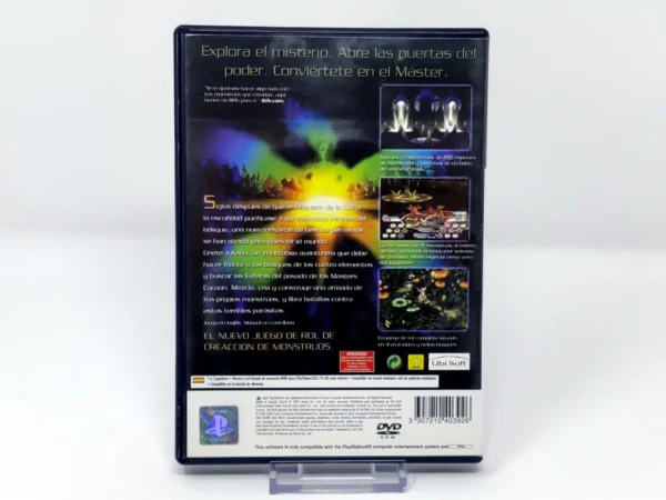 Parte trasera de Jade Cocoon 2 (ESP) para PlayStation 2, edición PAL España