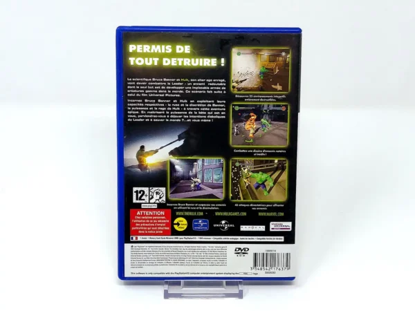 Parte trasera de Hulk (FRA) (Rebajado) para PlayStation 2, edición PAL Francia
