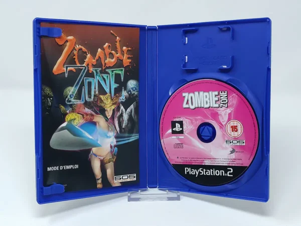 Interior del juego Zombie Zone (ESP) para PlayStation 2 con disco y manual