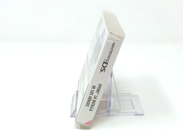 Lateral de la caja de Spore: La Batalla de los Héroes (ESP) para Nintendo DS