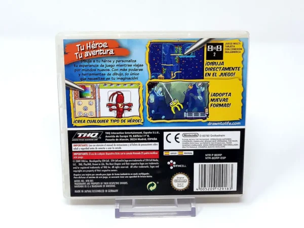 Parte trasera de Drawn to Life: Reinventa tu Mundo (ESP) para Nintendo DS, edición PAL España