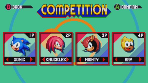 Parte trasera de Sonic Mania Plus (ESP) para Nintendo Switch, edición PAL España
