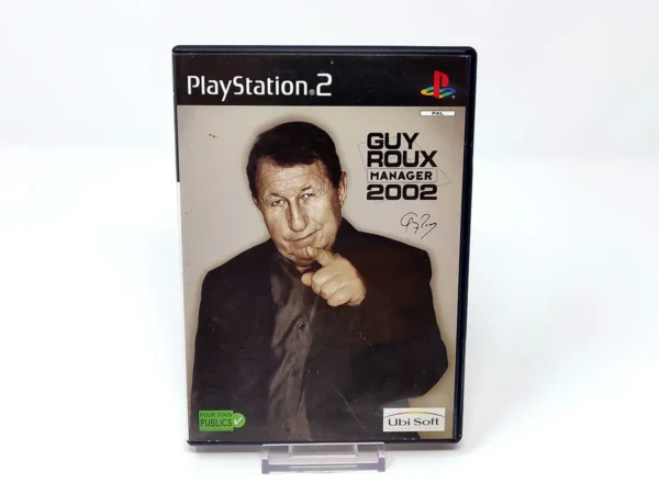 Portada de Guy Roux Manager 2002 (FRA) (Rebajado) para PlayStation 2, edición PAL Francia, de segunda mano