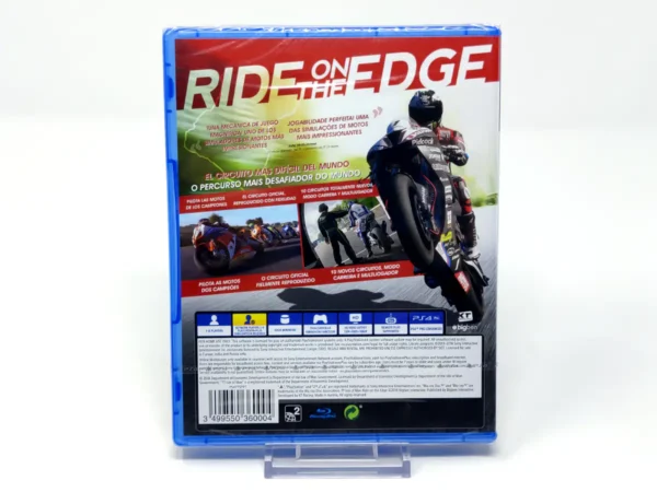 Parte trasera de TT Isle of Man: Ride on the Edge (ESP) (Precintado) para PlayStation 4, edición PAL España