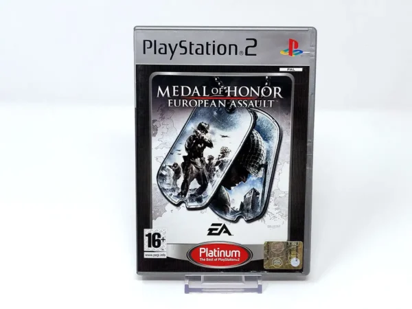 Portada de Medal of Honor: European Assault (ITA) (Platinum) para PlayStation 2, edición PAL Italia, de segunda mano