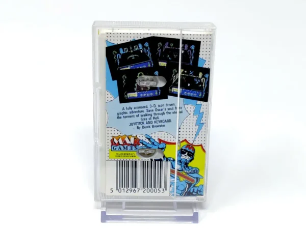 Parte trasera de Con-Quest (Mastertronic) para Sinclair ZX Spectrum, edición PAL