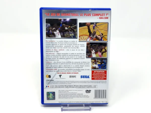 Parte trasera de ESPN NBA 2K5 (FRA) para PlayStation 2, edición PAL Francia
