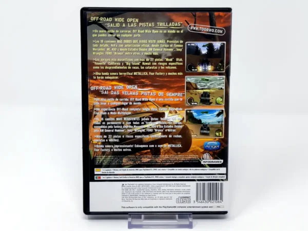 Parte trasera de Off-Road: Wide Open (ESP) (Rebajado) para PlayStation 2, edición PAL España
