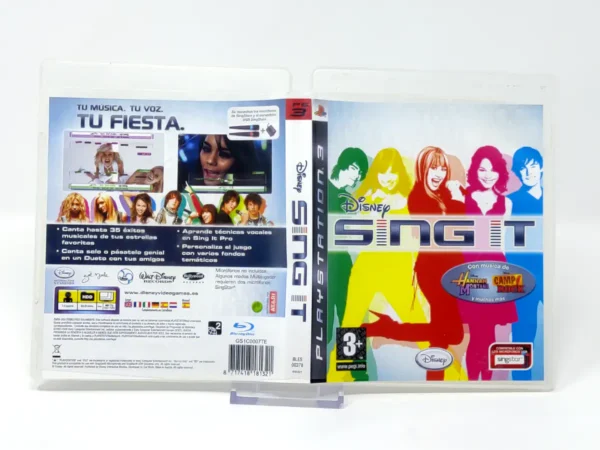 Disney Sing It (ESP) (Carátula) para PlayStation 3, edición PAL España, de segunda mano