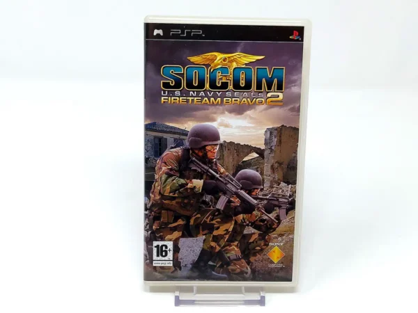 Portada de SOCOM: U.S. Navy SEALs: Fireteam Bravo 2 (ITA) (Promo) para PSP, edición PAL Italia, de segunda mano