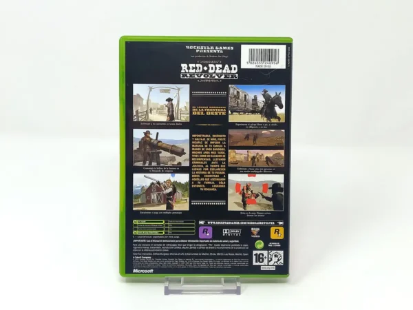 Parte trasera de Red Dead Revolver (ESP) para XBOX, edición PAL España