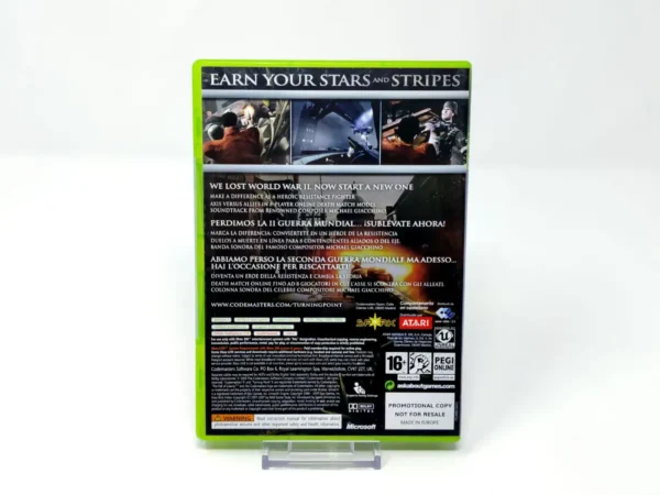 Parte trasera de Turning Point: Fall of Liberty (ESP) (Promo) para XBOX 360, edición PAL España