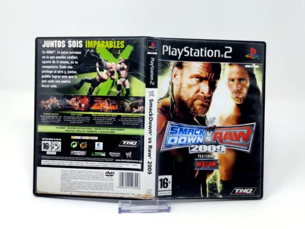 WWE SmackDown vs. Raw 2009 (ESP) (Carátula) (Rebajado) para PlayStation 2, edición PAL España, de segunda mano