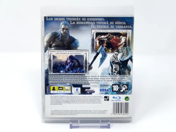 Parte trasera de Viking: Battle for Asgard (ESP) (Rebajado) para PlayStation 3, edición PAL España