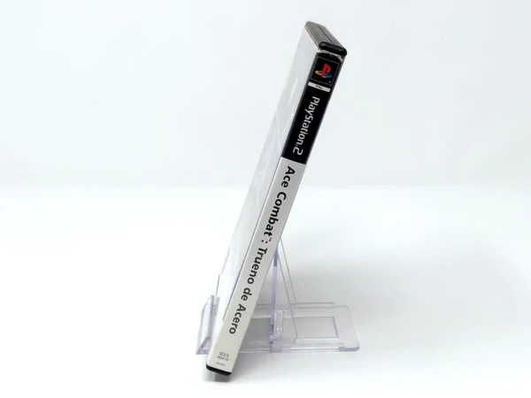 Lateral de la caja de Ace Combat: Trueno de Acero (ESP) (Rebajado) para PlayStation 2