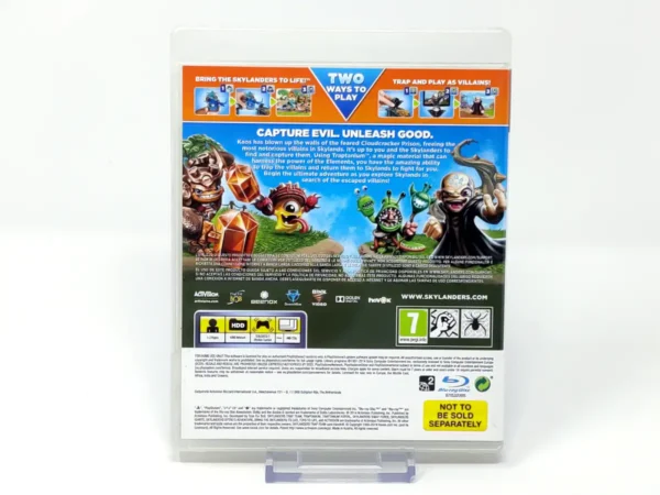 Parte trasera de Skylanders: Trap Team (ESP) para PlayStation 3, edición PAL España