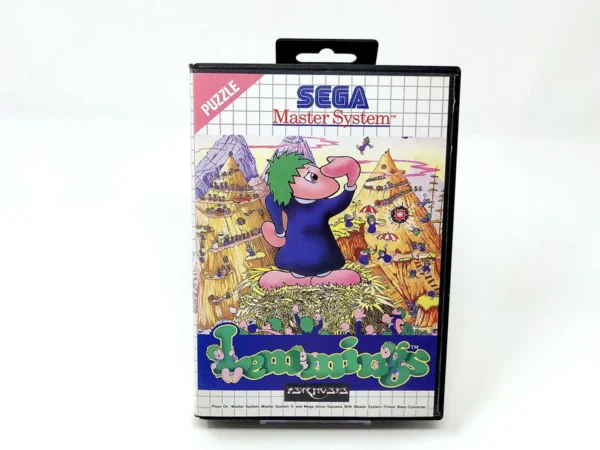 Portada de Lemmings (ESP) para Sega Master System, edición PAL España, de segunda mano