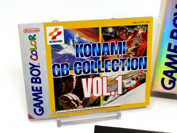 Lateral de la caja de Konami GB Collection Vol.1 (ESP) para Nintendo Game Boy Color