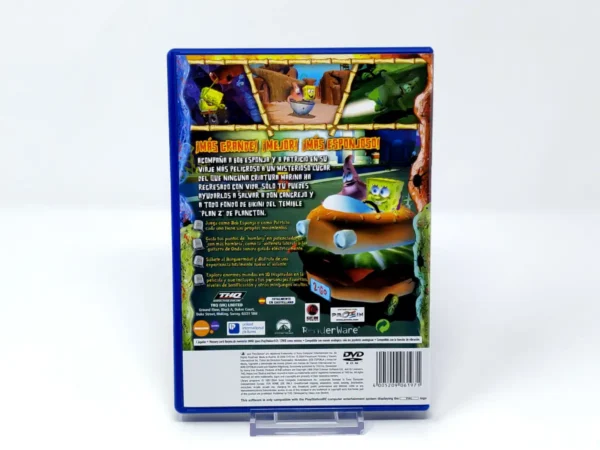 Parte trasera de Nickelodeon Bob Esponja: La Película (ESP) (Rebajado) para PlayStation 2, edición PAL España