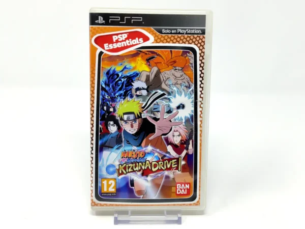 Portada de Naruto Shippuden: Kizuna Drive (ESP) (Essentials) (Rebajado) para PSP, edición PAL España, de segunda mano