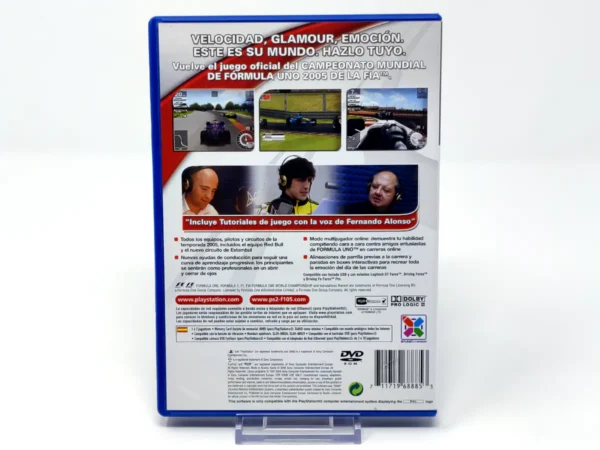 Parte trasera de Formula One 05 (ESP) (v2) para PlayStation 2, edición PAL España
