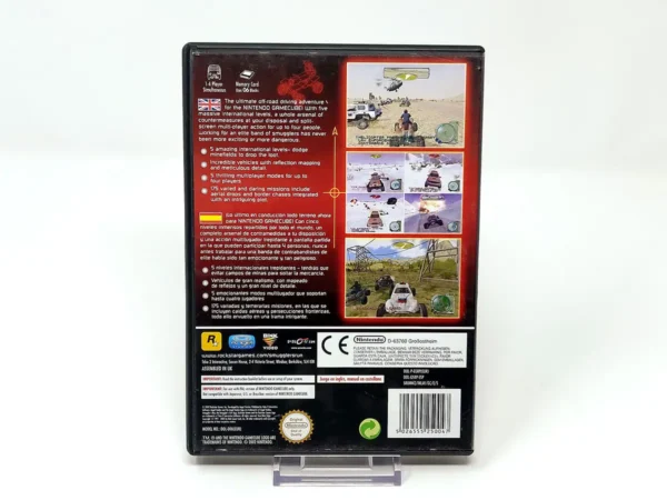 Parte trasera de Smuggler's Run: Warzones (ESP) para Nintendo GameCube, edición PAL España
