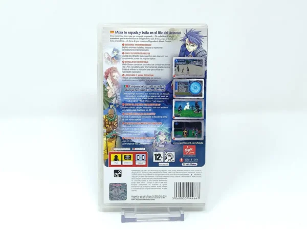 Interior del juego Blade Dancer: Lineage of Light (ESP) para PSP con disco y manual