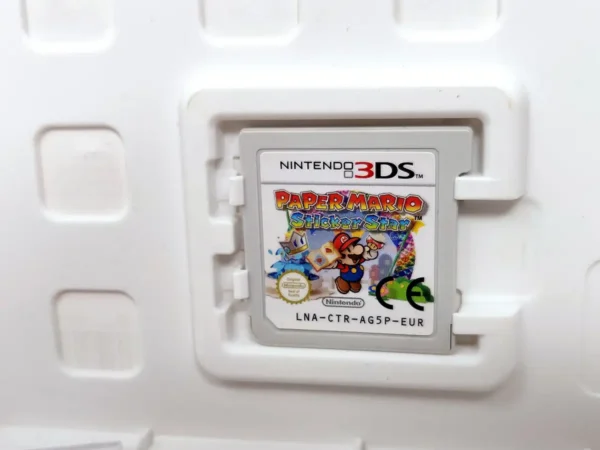 Lateral de la caja de Paper Mario: Sticker Star (ESP) para Nintendo 3DS