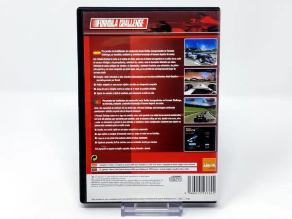 Parte trasera de Formula Challenge (ESP) (Rebajado) para PlayStation 2, edición PAL España