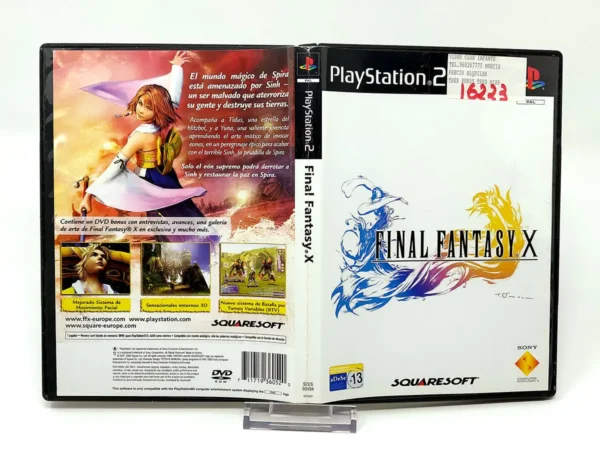 Final Fantasy X (ESP) (Carátula) (Rebajado) para PlayStation 2, edición PAL España, de segunda mano