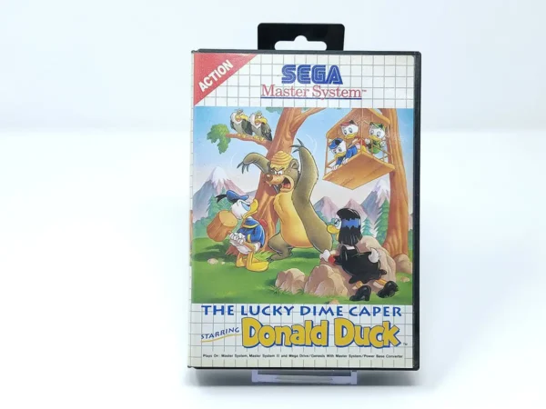 Portada de The Lucky Dime Caper Starring Donald Duck (ESP) para Sega Master System, de segunda mano
