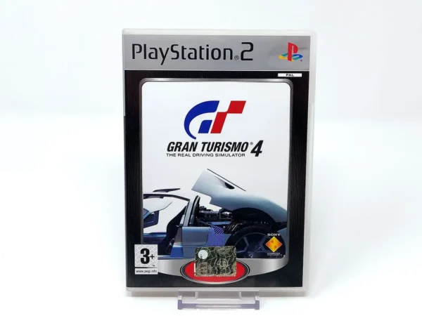 Portada de Gran Turismo 4 (ITA) (Platinum) para PlayStation 2, edición PAL Italia, de segunda mano