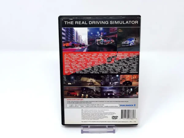 Parte trasera de Gran Turismo 3: A-Spec (ESP) para PlayStation 2, edición PAL España