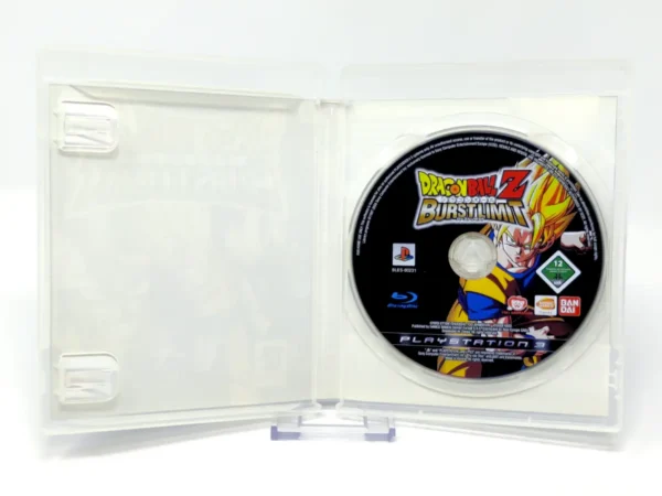 Interior del juego Dragon Ball Z: Burst Limit (ESP) (Rebajado) para PlayStation 3 con disco y manual