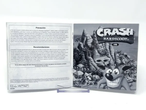 Crash Bandicoot (ESP) (Manual) (Platinum) para PlayStation 1, edición PAL España, de segunda mano
