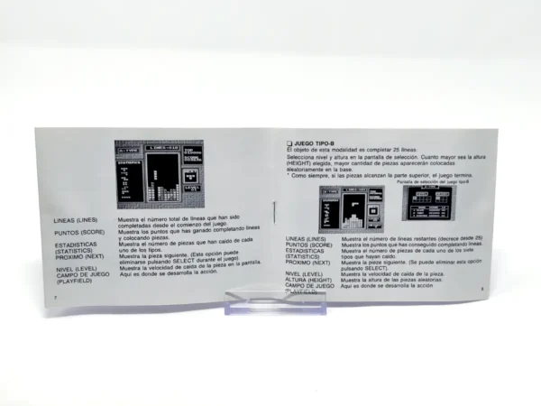 Tetris (ESP) (Manual) para NES, edición PAL España, de segunda mano