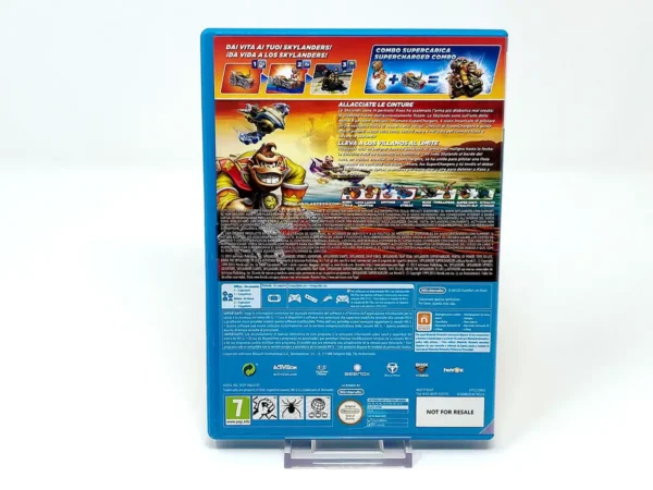 Parte trasera de Skylanders: SuperChargers (ESP) para Nintendo Wii U, edición PAL España