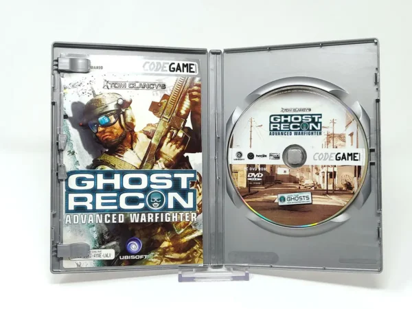 Interior del juego Tom Clancy's: Ghost Recon Advanced Warfighter (ESP) para PC con disco y manual