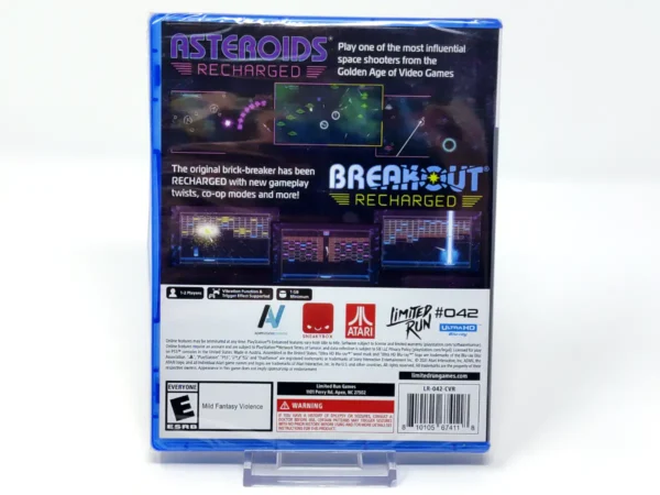 Parte trasera de Atari Recharged: Collection 1 (USA) (Limited Run) (Precintado) para PlayStation 5, edición NTSC USA