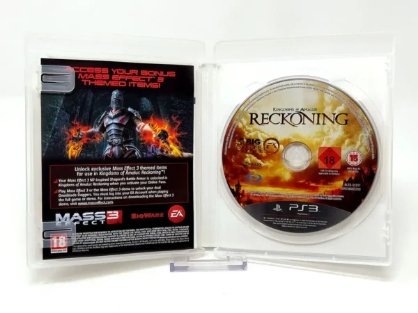 Interior del juego Kingdoms of Amalur: Reckoning (ESP) para PlayStation 3 con disco y manual