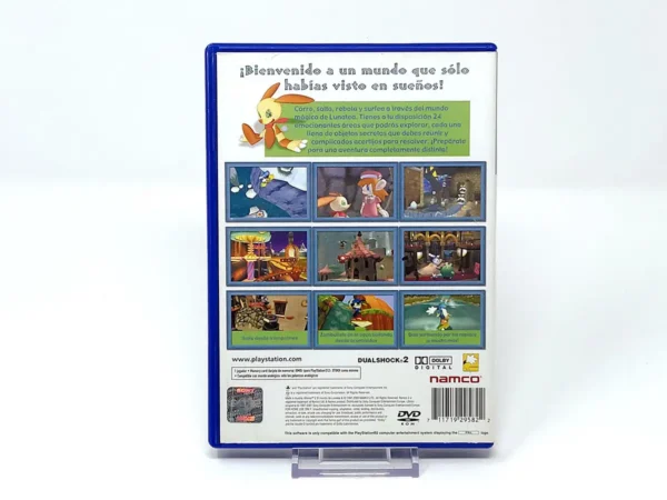 Parte trasera de Klonoa 2: El Sueño de Lunatea (ESP) (Rebajado) para PlayStation 2, edición PAL España