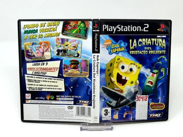 Bob Esponja: La Criatura del Krustáceo Krujiente (ESP) (Carátula) (Rebajado) para PlayStation 2, edición PAL España, de segunda mano